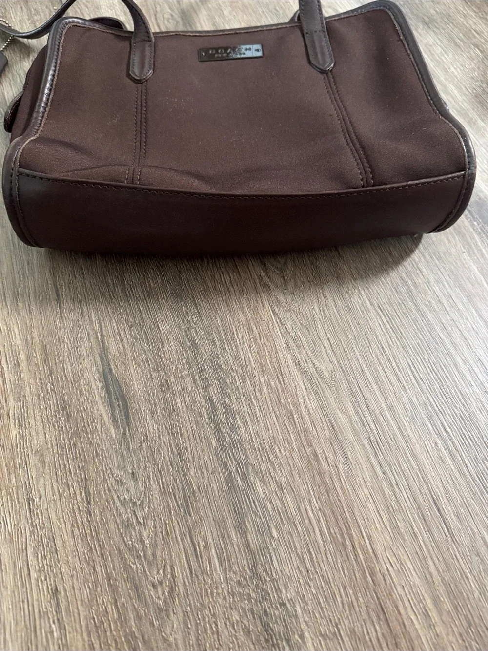 Coach bag neoprene brown